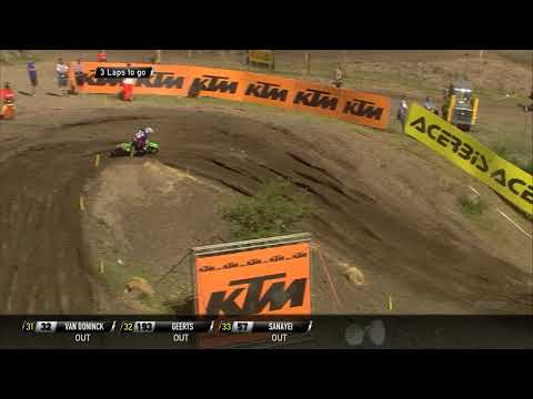 Jacobi and Sterry Battle + Sterry crash - MXGP of Germany 2019