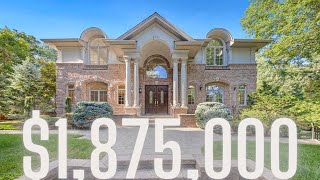 TOURING AN IMMACULATE $1.875 MILLION MANSION IN DEMAREST NJ