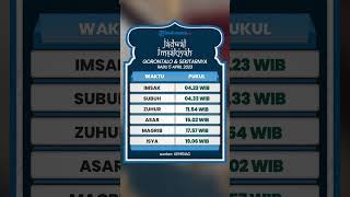 Jadwal Salat dan Imsakiyah Wilayah Gorontalo dan Sekitarnya, Rabu 5 April 2023