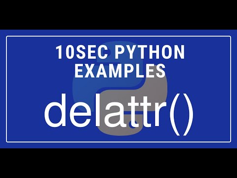 10sec Python Examples Delattr Built In Function By Code Recipe