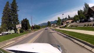 preview picture of video 'Drive up to Whitefish Mountain Resort from Hungry Horse, Montana in August!  Virtual Adventure!'
