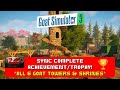 Goat Simulator 3 Synchronization Complete Achievement Trophy ALL 6 Goat Towers Shrines