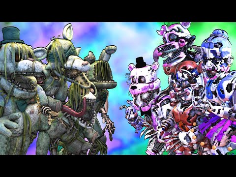 [SFM FNaF] Nightmare SL vs Drowned Animatronics