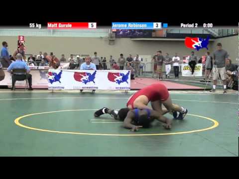University Nat`ls FS  55 kg: Matt Gurule vs. Jerome Robinson