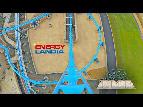 ABYSSUS Double Launch Coaster ^^ POV ^^ Premier 2021 AQUALANTIS | Energylandia