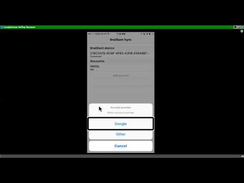 Setting up Brailliant Sync and syncing notes