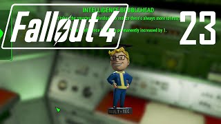 Fallout 4 PC Let's Play Episode 23 - Over Due Books and Intelligence Bobblehead!