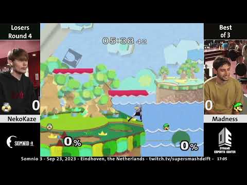 Somnio 3 - NekoKaze (Sheik) Vs. Madness (Luigi) - Losers Round 4