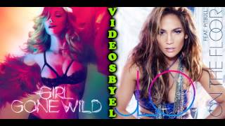 Madonna vs Jennifer Lopez feat. Pitbull - Girl gone wild on the floor Red Lips #8)