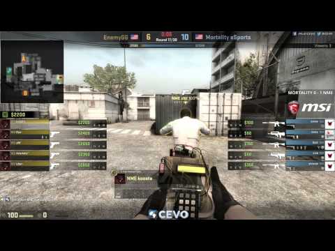 Mortality eSports vs EnemyGG Game 2 (CEVO-M CS:GO Season 7) - Misled & Dust