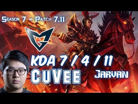SSG CuVee JARVAN IV vs GRAGAS Top - Patch 7.11 KR Ranked