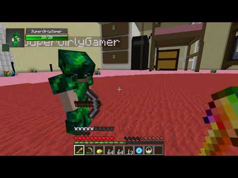 Popularmmos Minecraft  GAMINGWITHJEN'S BEDROOM HUNGER GAMES   Lucky Block Mod   Modded Mini Game