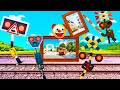 Railroad Crossing Trapped In Painting