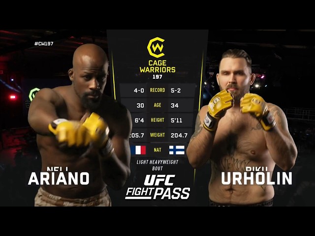 Nell Ariano vs. Riku Urholin Full Fight | Cage Warriors 197