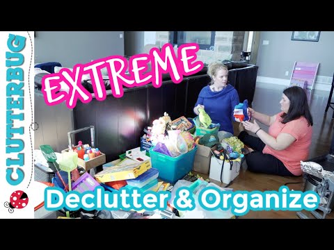 Extreme Declutter and Organize with Me - Messy Makeover #3
