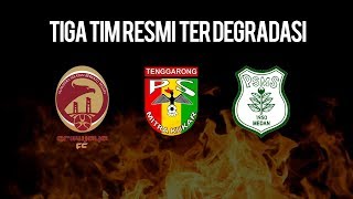 3 Tim yang Terdegradasi ke Liga 2, Dua Klub Berasal dari Pulau Sumatera