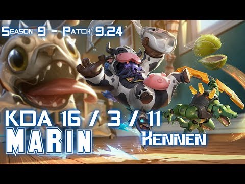 MaRin KENNEN vs LUCIAN Top - Patch 9.24 KR Ranked
