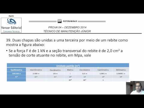 Prova 04 & 23 Questões Resolvidas e Comentadas PETROBRÁS 2014 - Resistência dos Materiais