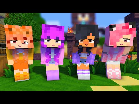 POI POI COUPLE DANCE APHMAU CUTE FRIENDS MIA, ZOEY AND KC - MINECRAFT ANIMATION #shorts