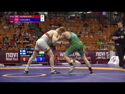 J. HAERKAENEN (FIN) vs D. CZUCZOR (HUN) | 1/8 82 | 2024 u20 European championships