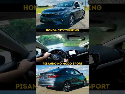 Chegou a hora de testar no modo "Sport" do câmbio como o Honda City Touring! #hondacity