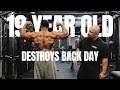 19 Year Old Natural Bodybuilder DESTROYS Back Day