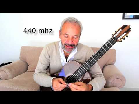 How to Tune the classical Guitar Using the Tuning Fork