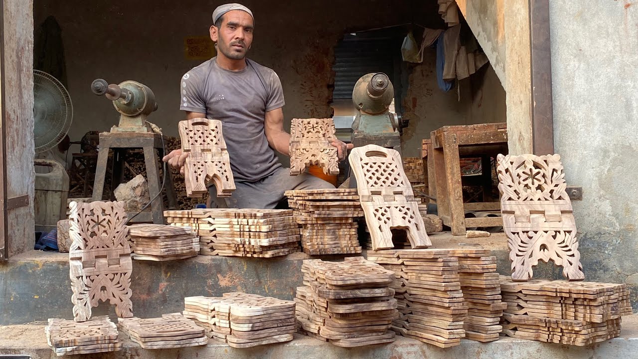 Process of Mass Production Book Reading Stand | Creative Woodworking Tools