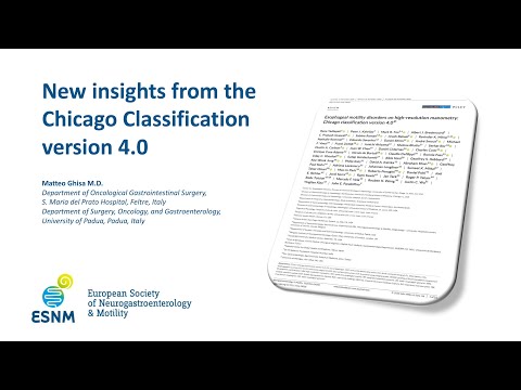A video review of the Chicago Classification version 4.0