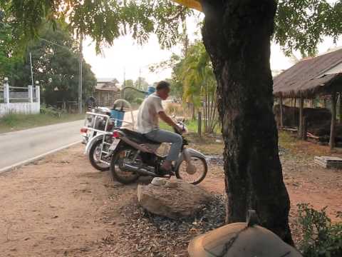 Arthit Sonon happy with the Green waste Charcoal gasifier