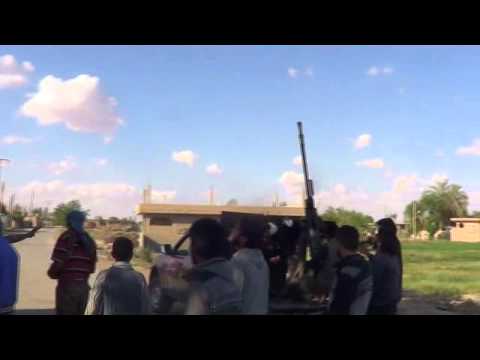 التصدي للطيران الحربي من قبل كتيبة عثمان بن عفان في قرية المريعية في ريف دير الزور