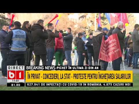 SINDICATELE POLITISTILOR - PROTEST LA M.A.I. DIN CAUZA INGHETARII SALARIILOR_Stiri b1_31 dec 2020