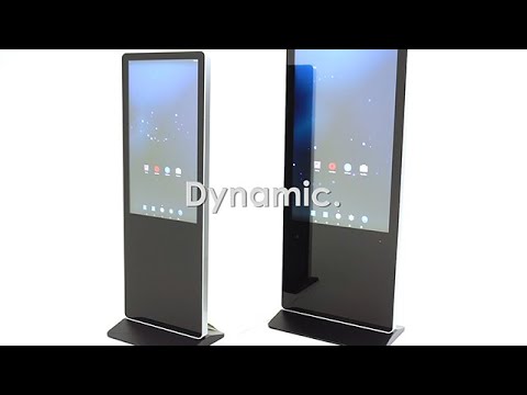 Vertical Dual Display Touch Screen Kiosk