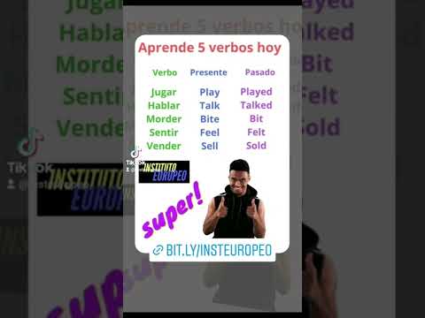 Aprende 5 verbos en inglés