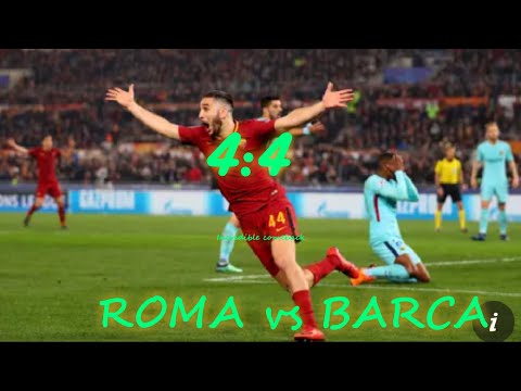 Incredible comeback by Roma :ROMA vs BARCELONA