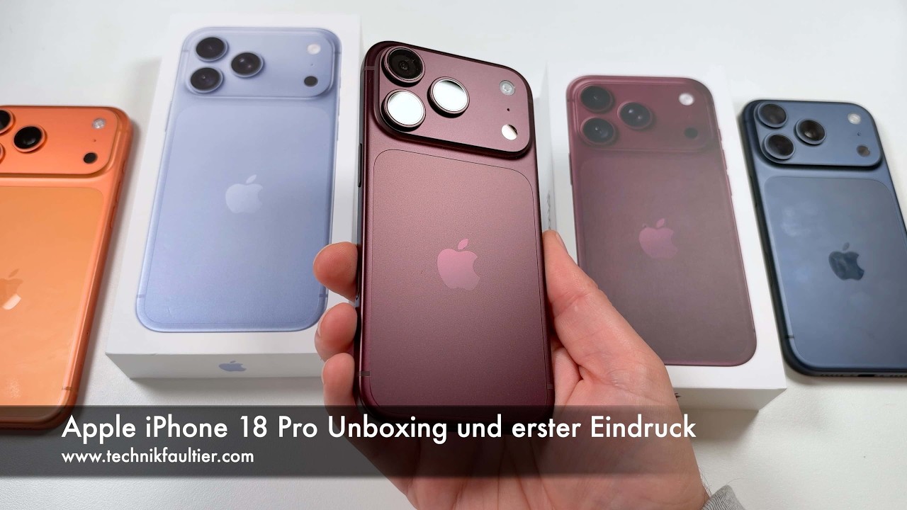 Apple iPhone 18 Pro Unboxing und erster Eindruck