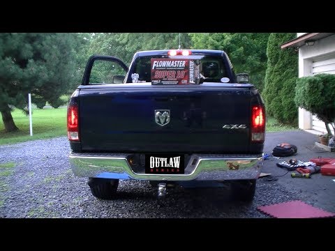 Ram 1500 Single to Dual Exhaust Flowmaster Outlaw