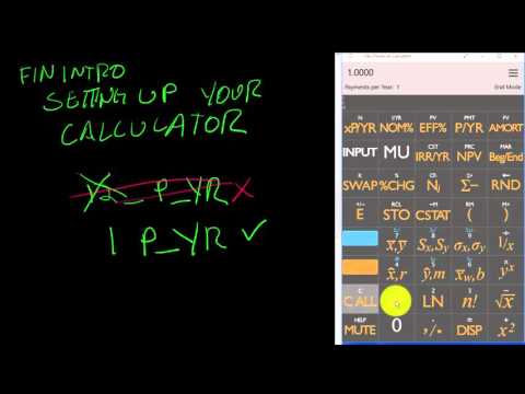finintro - calcLesson 00 -  Setting up your calculator