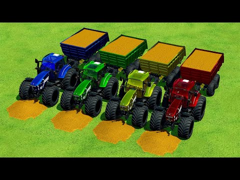 LOAD AND TRANSPORT SEEDS WITH LAMBORGHINI TRACTORS - Farming Simulator 22