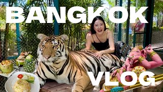 【バンコクVlog】2.5日間のタイ🇹🇭でやりたいことぜーんぶ詰め込んでみた🎥｜日帰りパタヤで“タイガーパーク”🐯｜飛行機ギリギリまで時間使うぞ👍🏼