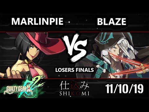 Shikomi GGXRD - MarlinPie (I-No) Vs. Blaze (Raven) Guilty Gear Xrd REV 2 Losers Finals