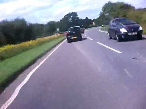 Short motorbike ride out on the A283, Sussex