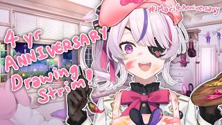4TH ANNIVERSARY STREAM!!! DRAWING STRIMG【Maria Marionette | NIJISANJI EN】