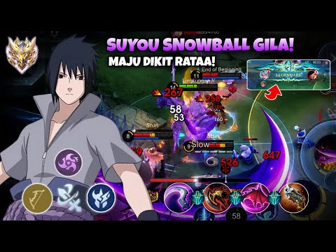 DAMAGE BRUTAL! SUYOU EMBLEM MARKSMAN SNOWBALL 22 KILLS! SUYOU GAMEPLAY! - MOBILE LEGENDS