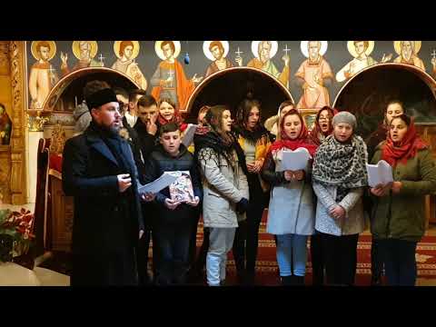 Concert colinde (1) Parohia Dragova  Cândești la Mănăstirea Pângărați