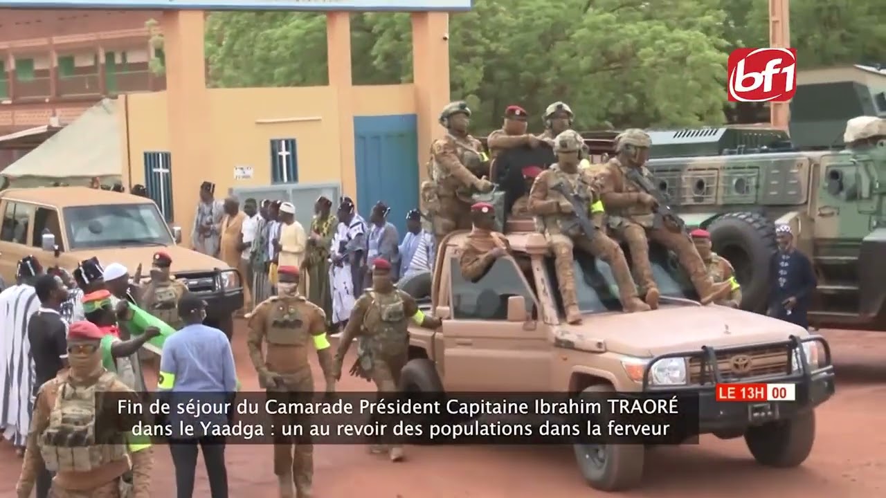 Ouahigouya : la population dit au revoir au président du Faso