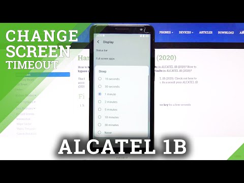 How to Change Screen Timeout in ALCATEL 1B – Find Blackout Options