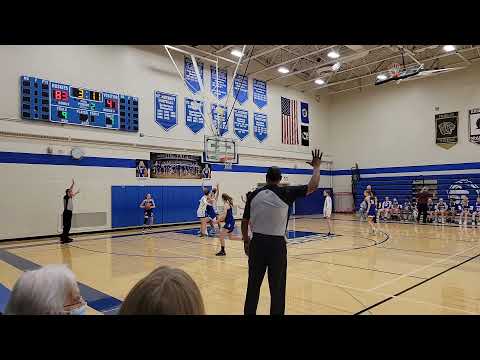 Kacie's first varsity game (8th grade) and points (@ home VS. Columbia Heights) 2/15/22