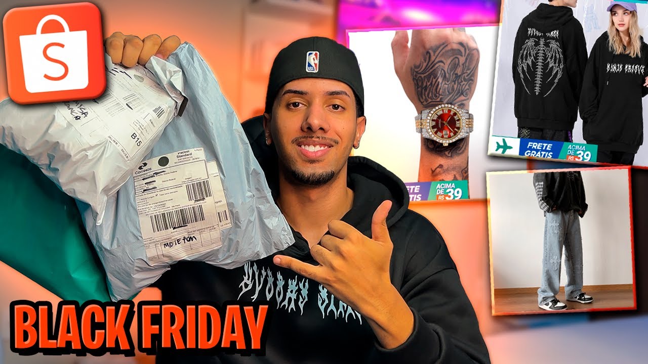 CHEGARAM MINHAS COMPRAS DA BLACK FRIDAY DA SHOPEE (Kit Y2K)