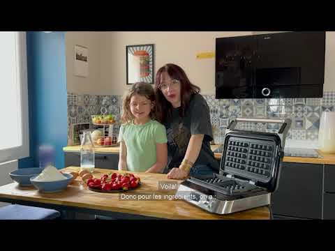 Recette Gaufres à la confiture de fraises maison